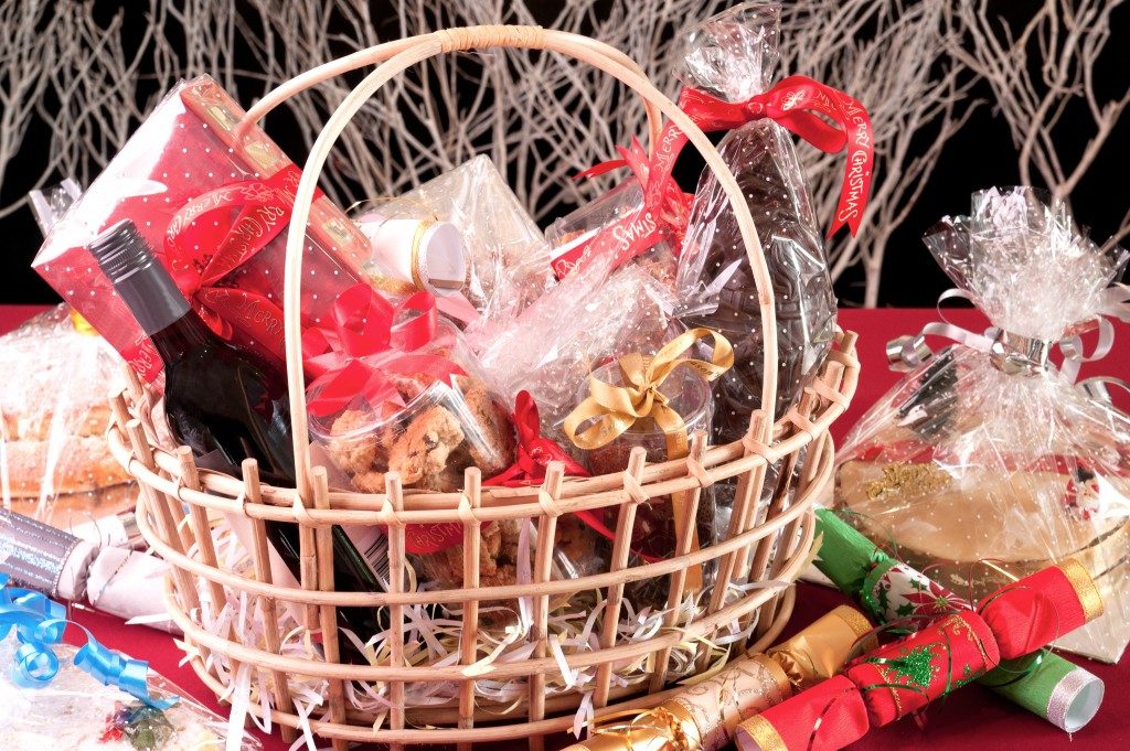 basket of christmas goods