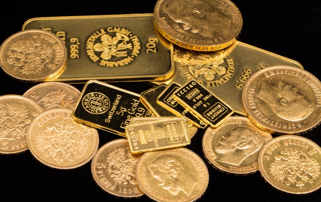 gold coins metals