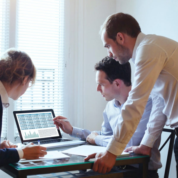 people working on a computer