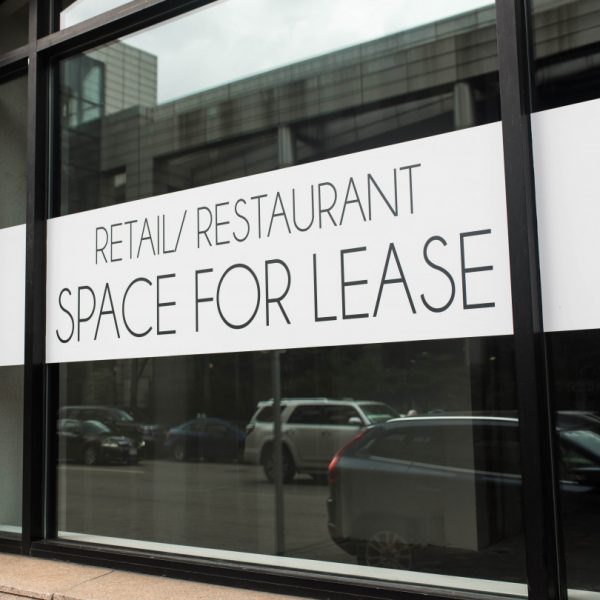 A retail store ready for lease